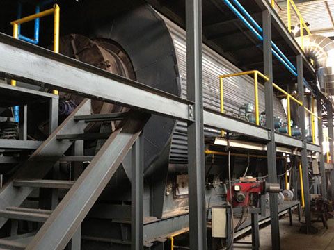 plant converting waste tyre into fuel oil